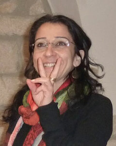 Rania Salsaa, eine Palästinenserin vom Internationalen Begegnungszentrum Diyar in Bethlehem