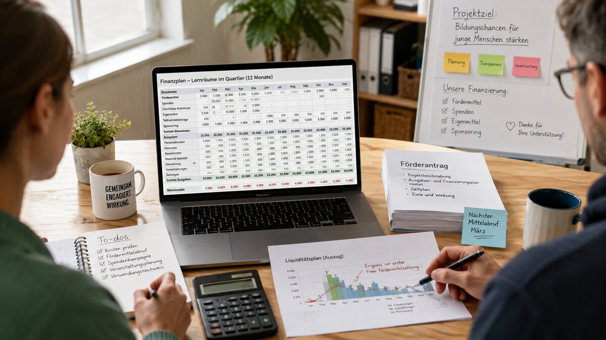 finanzplan erstellen verein soziales projekt