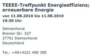 Treffpunkt erneuerbare Energien