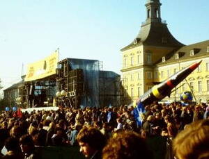 Friedensdemo Hofgarten 22.10.1983 Foto Kerger