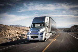 Der Freightliner Inspiration Truck macht immer eine gute Figur