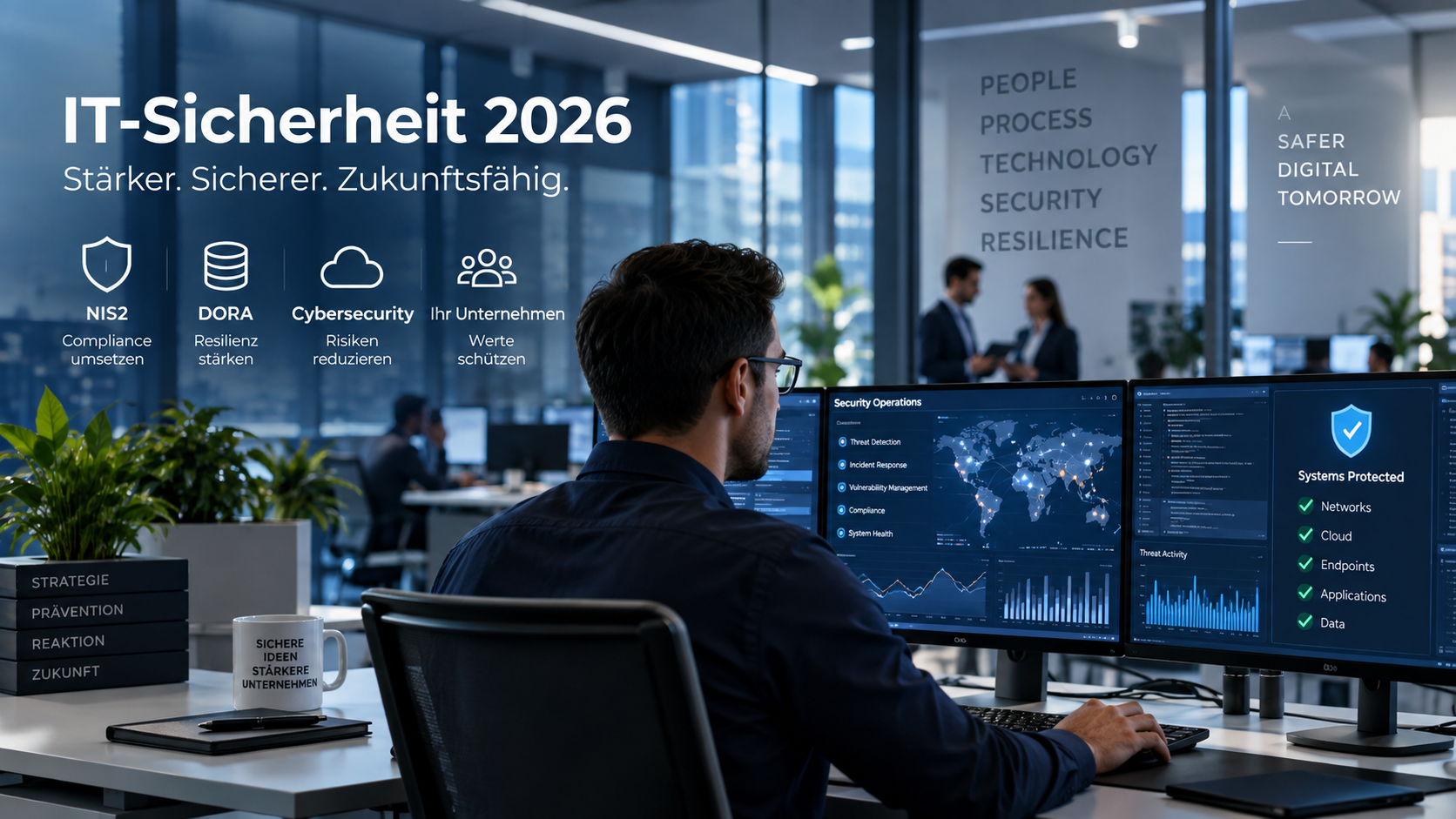 IT-Sicherheit 2026 mit NIS2, Cybersecurity und Schutz von Unternehmensnetzwerken