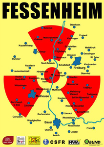 Stopp für den Atomaustieg. Das Restrisiko ist nicht kalkulierbar. Fessenheim soll kein fukushima werden