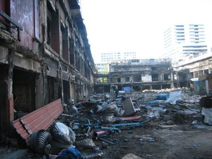 Zerstörung in Bangkok