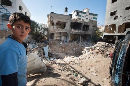Zwölf Personen wurden hier am 18. November durch eine israelische Bombe getötet.