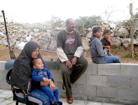 Wiederaufbau eines vom israelischen Staates zerstörten Hauses