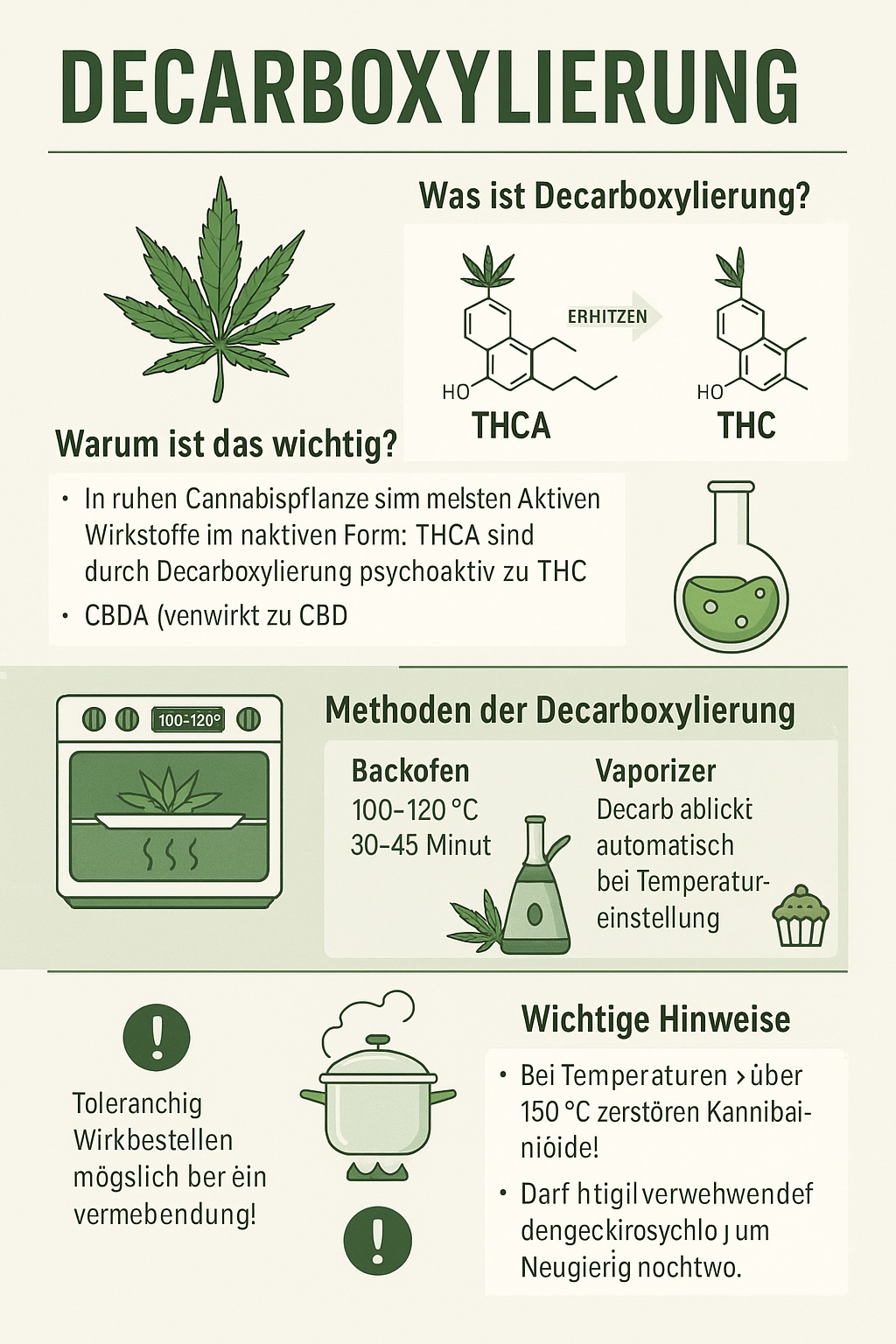 decarboxyliert“ bei der Cannabispflanze?