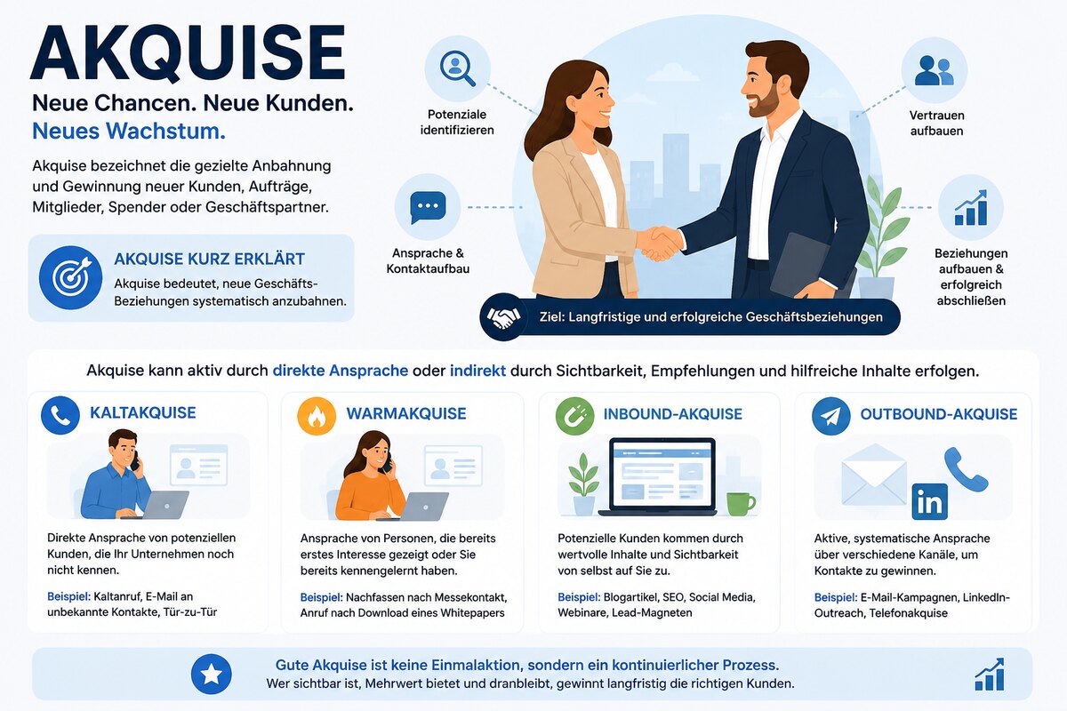 Akquise – Kundengewinnung und Geschäftskontakte Akquise und systematische Kundengewinnung