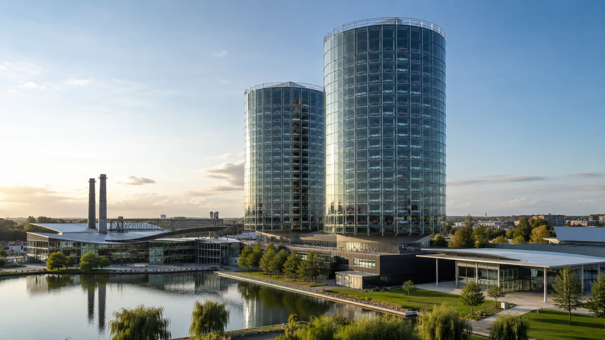 Autostadt Wolfsburg Autostadt Wolfsburg mit VW-Türmen